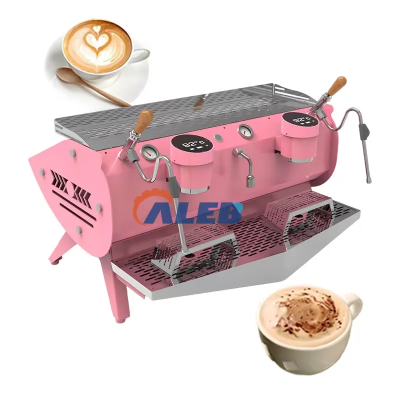 Commercial Espresso Machine 2 Group - Voor kleur aanpasbare 2-groeps semi-automatische commerciële