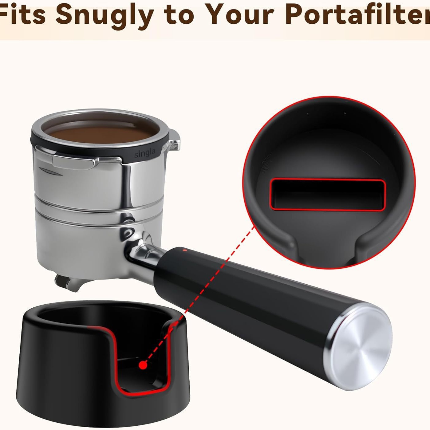Espresso Tamper Station - Silicon Portafilter Houder Espresso Tamping Station