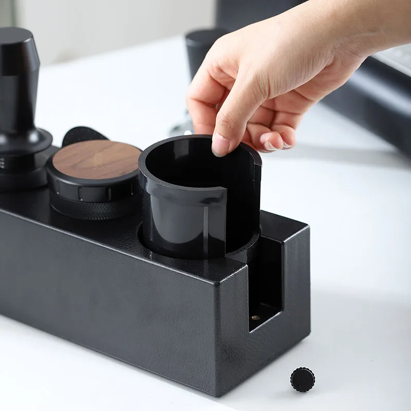 Espresso Tamper Station - Koffietamperstation, distributeur en tamper set voor