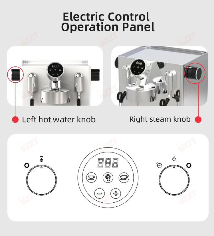 GZZT CM6005 Espressomachine 31 - Espresso Machine Flow Control recensie en prijs