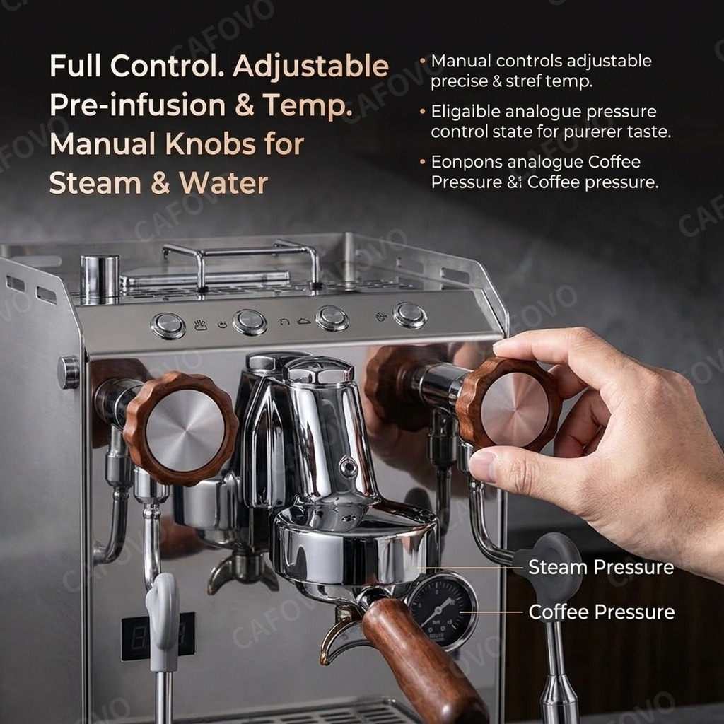 CAFOVO E118 Semi-automatische  - Semi Automatic Espresso Machine Pid recensie en prijs
